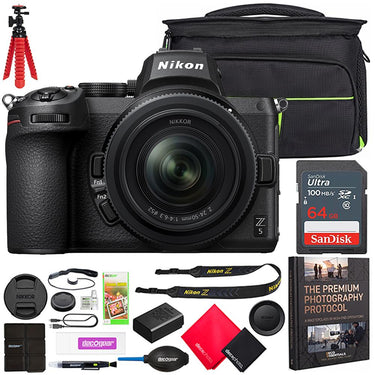 Nikon Z5 Mirrorless Full Frame Camera Body FX 4K UHD + 24-50mm f/4-6.3 Lens Kit Bundle