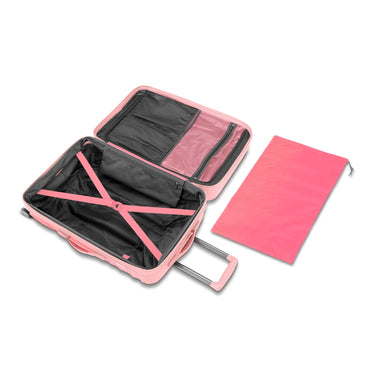American Tourister Cascade Hardside Luggage with Spinner Wheels, 2PC SET 20/24, Dynamic Pink