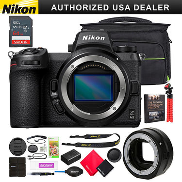 Nikon Z6II Mirrorless Camera Body Full Frame + FTZ Lens Mount Adapter Kit Pro Bundle