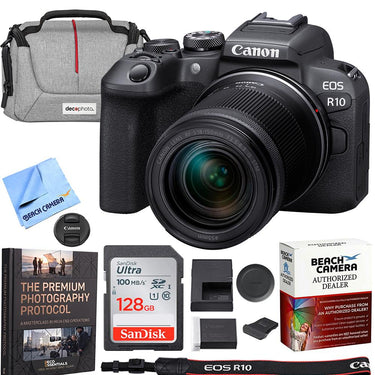 Canon EOS R10 Mirrorless Camera + RF-S 18-150MM IS STM Lens Premier Bundle