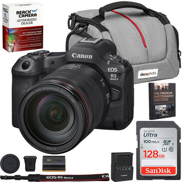 Canon EOS R5 Mark II Full Frame Mirrorless Camera+Lens Kit + Accessories Bundle