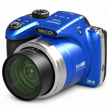 Minolta MN52Z Dimage 20 MP / 4K Bridge Camera w/52x Optical Zoom (Blue)