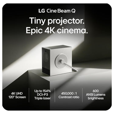 LG CineBeam Q PU600U 4K UHD Smart Portable Laser Projector - 2026