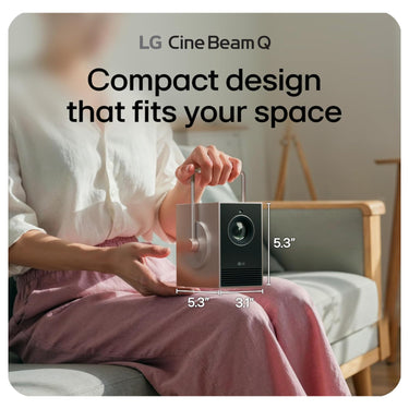 LG CineBeam Q PU600U 4K UHD Smart Portable Laser Projector - 2026
