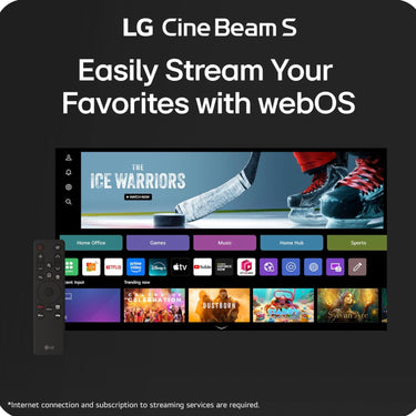 LG CineBeam S PU615U 4K UHD Ultra Short Throw Smart Triple Laser Projector