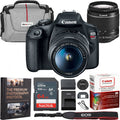 Canon T7 EOS Rebel DSLR Camera EF-S 18-55mm f/3.5-5.6 IS II Lens 2 Battery Bundle