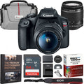 Canon T7 EOS Rebel DSLR Camera EF-S 18-55mm f/3.5-5.6 IS II Lens 2 Battery Bundle