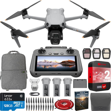 DJI Air 3S Drone Fly More Combo with RC 2 Remote + Extended Warranty Bundle