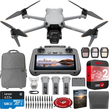 DJI Air 3S Drone Fly More Combo with RC 2 Remote + Extended Warranty Bundle