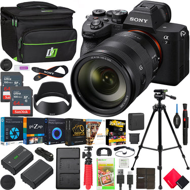 Sony a7 IV Mirrorless Full Frame Camera Body ILCE-7M4 + 24-105mm F4 G Lens Kit Bundle