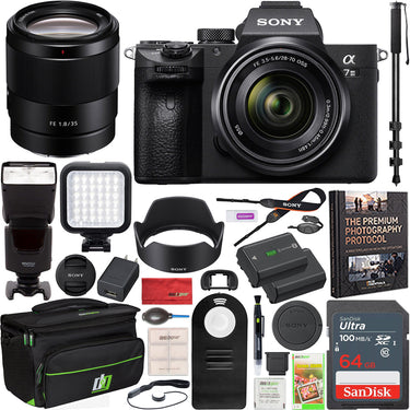 Sony a7 III Full Frame Mirrorless Camera ILCE-7M3K/B 28-70mm + 35mm 2 Lens Kit