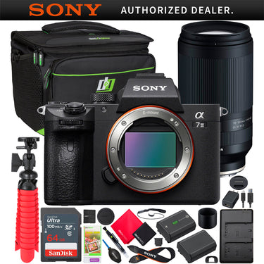 Sony a7 III Mirrorless Full Frame Camera Body Kit + Tamron 70-300mm Lens Bundle
