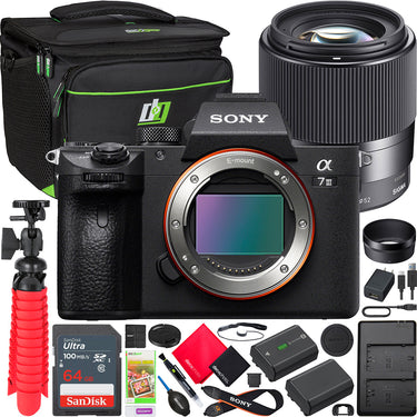 Sony a7 III Mirrorless Full Frame Camera Body Kit + Sigma 30mm F1.4 DC DN Lens Bundle