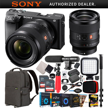 Sony a6400 Mirrorless 4K APS-C Camera Body + 35mm F1.4 GM Lens SEL35F14GM Kit Bundle
