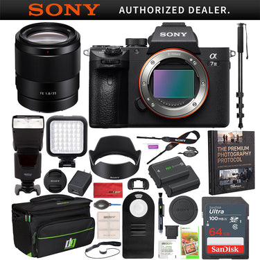 Sony a7 III Mirrorless 4K Camera ILCE-7M3 Body FE 35mm F1.8 Full Frame Lens Kit