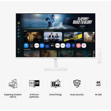 Samsung 32" Smart Monitor M7 M70F 4K UHD with Samsung Vision AI - White