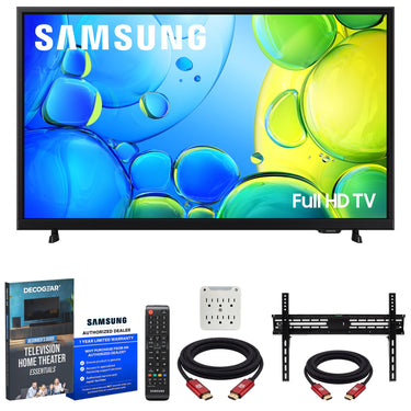 Samsung 40 inch 1080P FHD F6000F Smart TV (2025) with 19-45 Inch TV Wall Mount Bundle