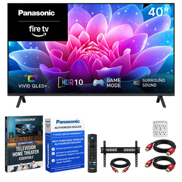 Panasonic 40" S65C Full HD 1080p 60Hz QLED+ Fire TV (2026) +Mount + Guide Bundle