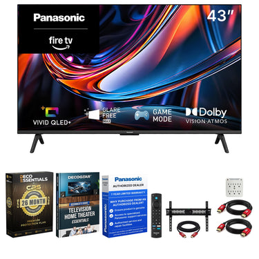 Panasonic 43" W80C 4K UHD 60Hz QLED+ Fire TV (2026) w/ 26 Month Protection Bundle