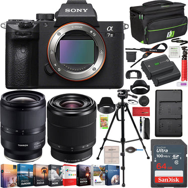 Sony a7 III Mirrorless 4K Camera ILCE-7M3K 2 Lens Kit 28-70mm + Tamron 17-28mm Bundle
