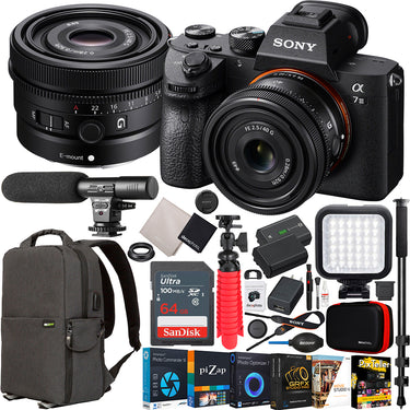 Sony a7 III Mirrorless Full Frame Camera Body + 40mm F2.5 G Lens SEL40F25G Kit Bundle