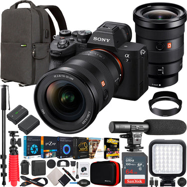 Sony a7 IV Full Frame Mirrorless Camera +FE 16-35mm F2.8 GM Lens Kit SEL1635GM Bundle