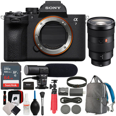 Sony a7 V Full-Frame Mirrorless Camera Body + 24-70mm Lens Accessory Bundle