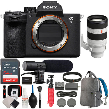 Sony a7 V Full-Frame Mirrorless Camera Body + 50-150mm Lens Accessory Bundle