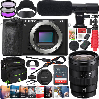 Sony a6600 Mirrorless Camera Body 4K + 16-55mm F2.8 Zoom G Lens SEL1655G Kit Bundle