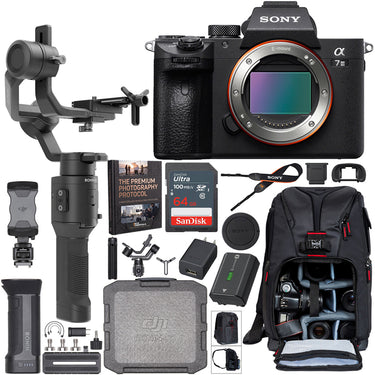 Sony a7 III Mirrorless 4K Camera ILCE-7M3 + DJI Ronin-SC Gimbal Filmmaker's Kit