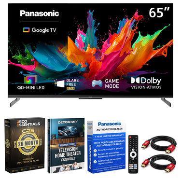 Panasonic 65" W85C 4K QD-Mini LED Google TV 2026 with 26 Month Protection Bundle