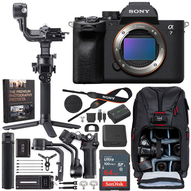 Sony a7 IV Full Frame Mirrorless Camera Body + DJI RSC 2 Gimbal Filmmaker Kit Bundle
