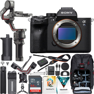 Sony a7S III Mirrorless Full Frame Camera Body Kit +DJI RS 3 Gimbal Stabilizer Bundle