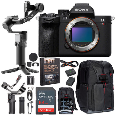 Sony a7R V Mirrorless Full Frame Camera Body Kit + DJI RS 3 Mini Gimbal Bundle