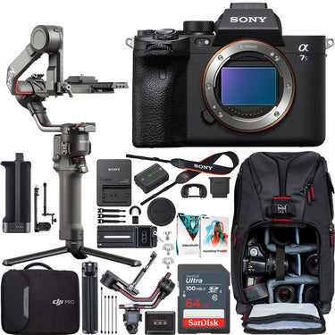 Sony a7s III Mirrorless Camera Full Frame Body + DJI RS 2 Gimbal Filmmaker's Kit