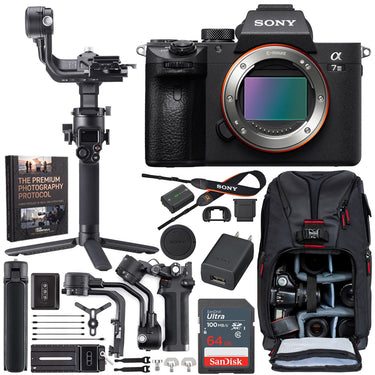 Sony a7 III Mirrorless Camera Full Frame Body + DJI RSC 2 Gimbal Filmmaker's Kit