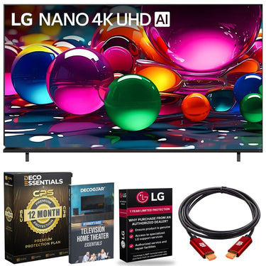 LG 55-Inch Nano 4K UHD AI NU70 Smart TV (2026) w/ 1 YR Extended Warranty Bundle