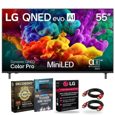 LG 55" QNED evo AI QNED84B Mini LED 4K Smart TV + 26 Month Protection Bundle