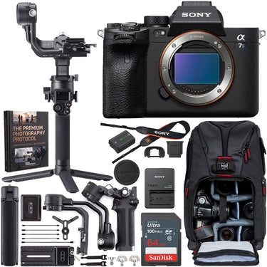 Sony a7s III Mirrorless Camera Full Frame Body + DJI RSC 2 Gimbal Filmmaker's Kit