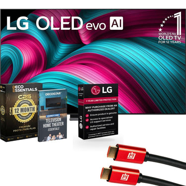 LG 83" C5 Series OLED evo 4K UHD Smart webOS TV (2025) w/ 1 YR Warranty Bundle