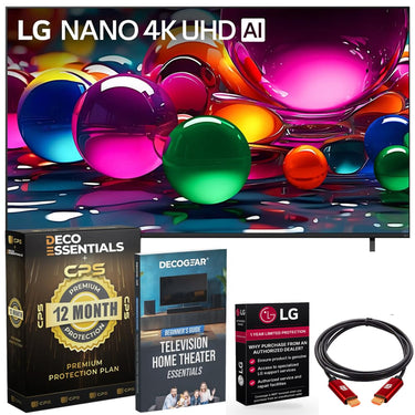 LG 75-Inch Nano 4K UHD AI NU70 Smart TV (2026) w/ 1 YR Extended Warranty Bundle