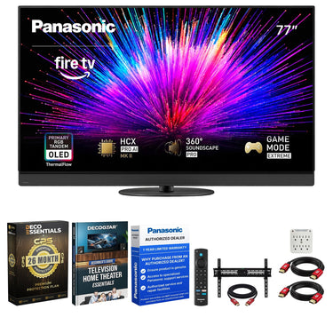 Panasonic 77 inch LED 4K OLED Smart Fire TV with 26 Months Protection Bundle