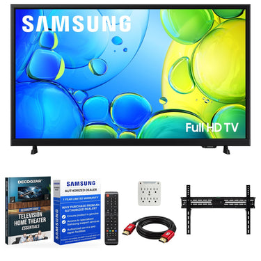 Samsung 40 inch 1080P FHD F6000F Smart TV (2025) with 19-45 Inch TV Wall Mount Bundle
