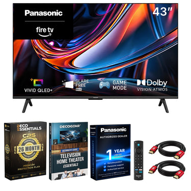 Panasonic 43" W80C 4K UHD 60Hz QLED+ Fire TV 2026 + 26 Month Protection Bundle