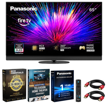 Panasonic 65 inch LED 4K OLED Smart Fire TV with Extended Protection Bundle