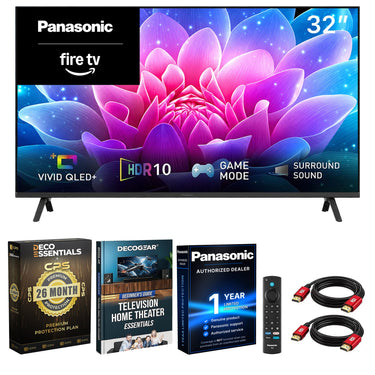 Panasonic 32" S65C Full HD 60Hz QLED+ Fire TV 2026 + 26 Month Protection Bundle