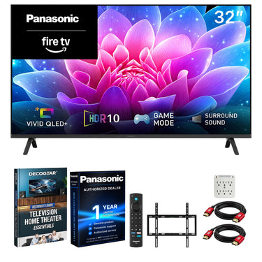 Panasonic 32" S65C Full HD 1080p 60Hz QLED+ Fire TV (2026) + Mount + Guide Bundle