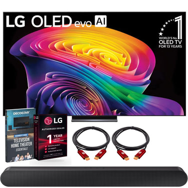 LG 83 Inch OLED evo AI C6H 4K Smart webOS TV (2026) + Samsung Soundbar Bundle