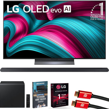 LG 55" C5 Series OLED evo 4K UHD webOS TV (2025) w/ HW-S800D Soundbar Bundle