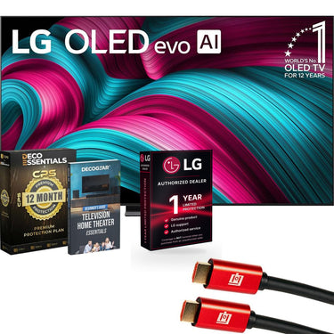 LG 83" C5 Series OLED evo 4K UHD Smart webOS TV (2025) w/ 1 YR Warranty Bundle